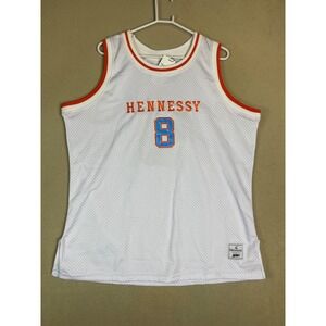 Hennessy Daömey White Jersey Number 8 Basketball Sleeveless Tank Top Mens‎ XL